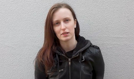 Tiny 47kg German Slut’s First Gangbang – 50 Guys Cover Her!